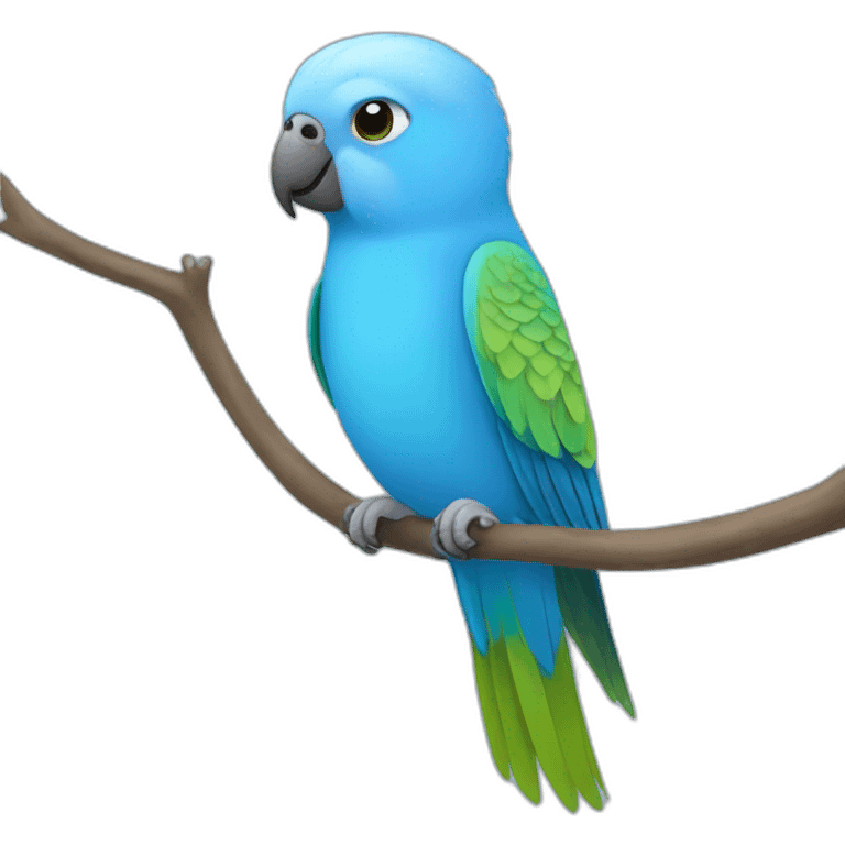 blue parakeet emoji