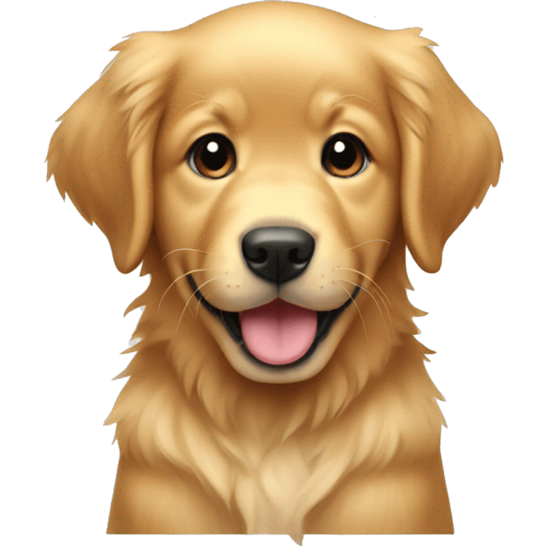 a golden retriever puppy emoji