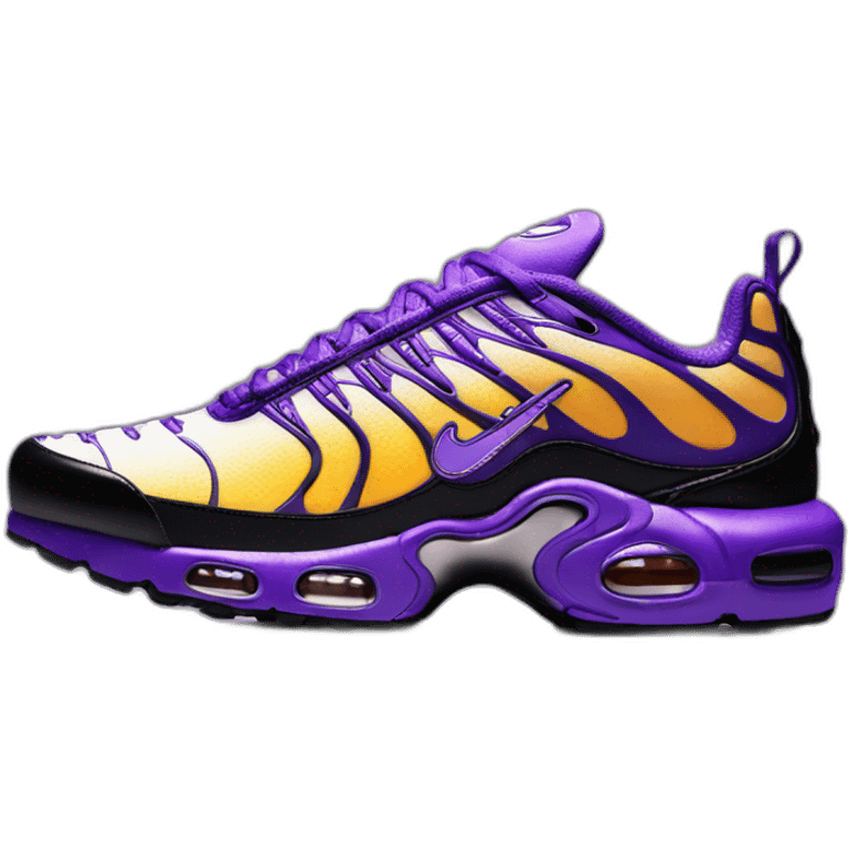 Nike tn noir et violet  emoji