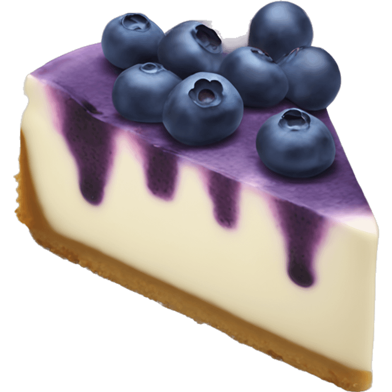 Blueberry cheesecake slice emoji