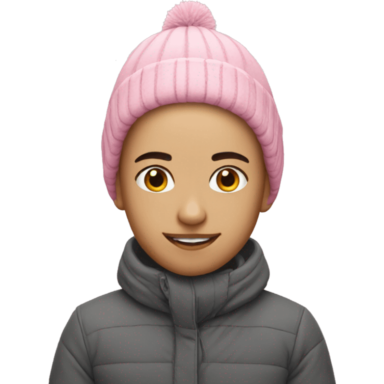 Winter pink emoji