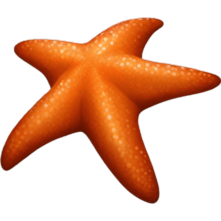 Dark orange star fish emoji