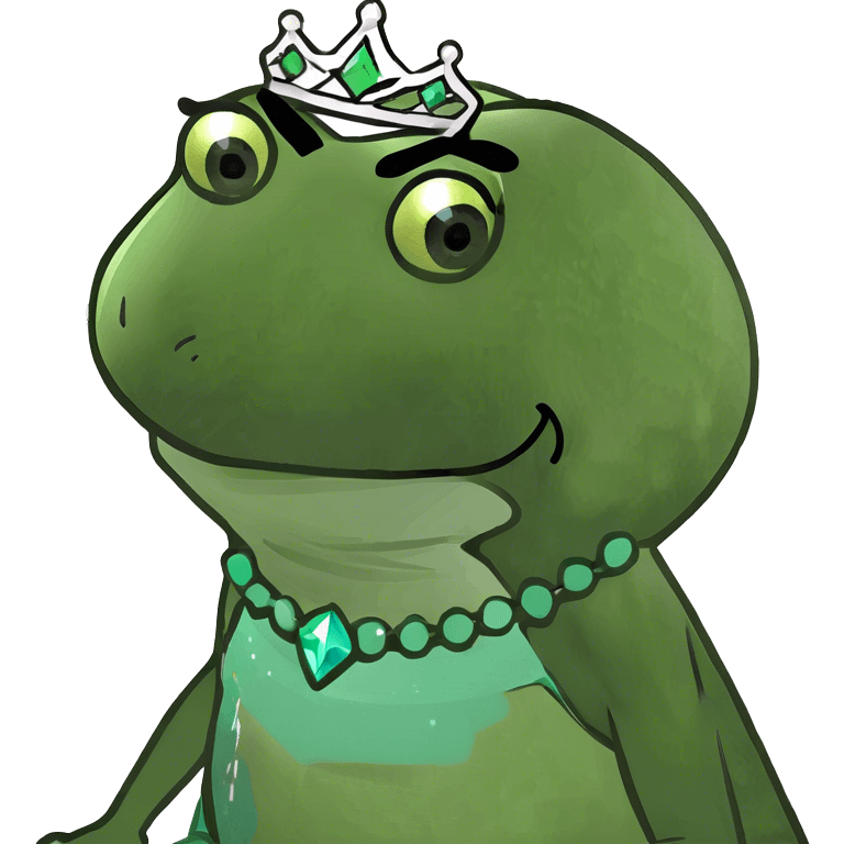 Princess frog  emoji