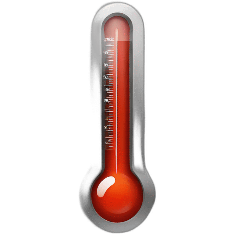 red thermometer emoji