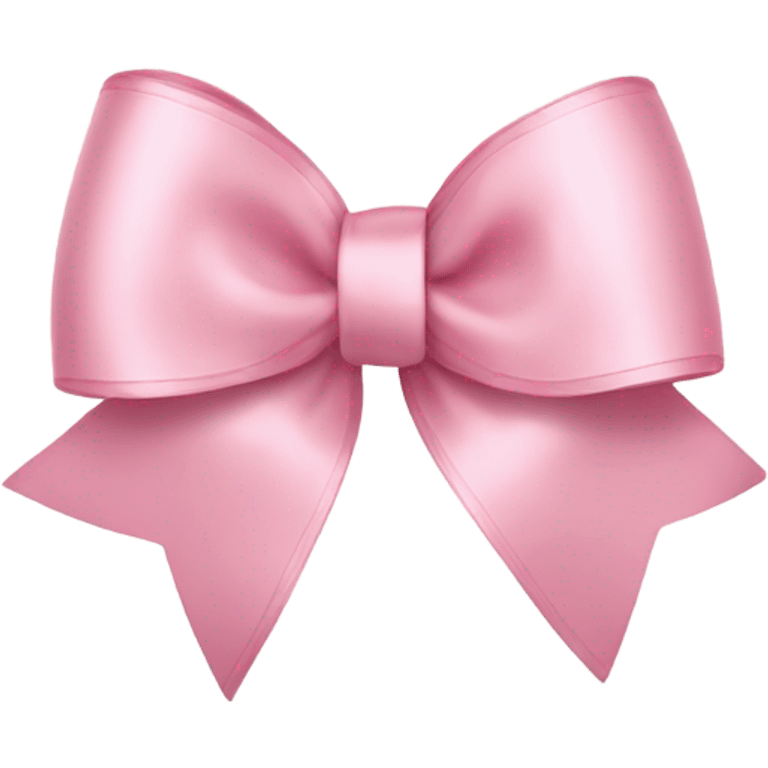 light pink ribbon bow emoji