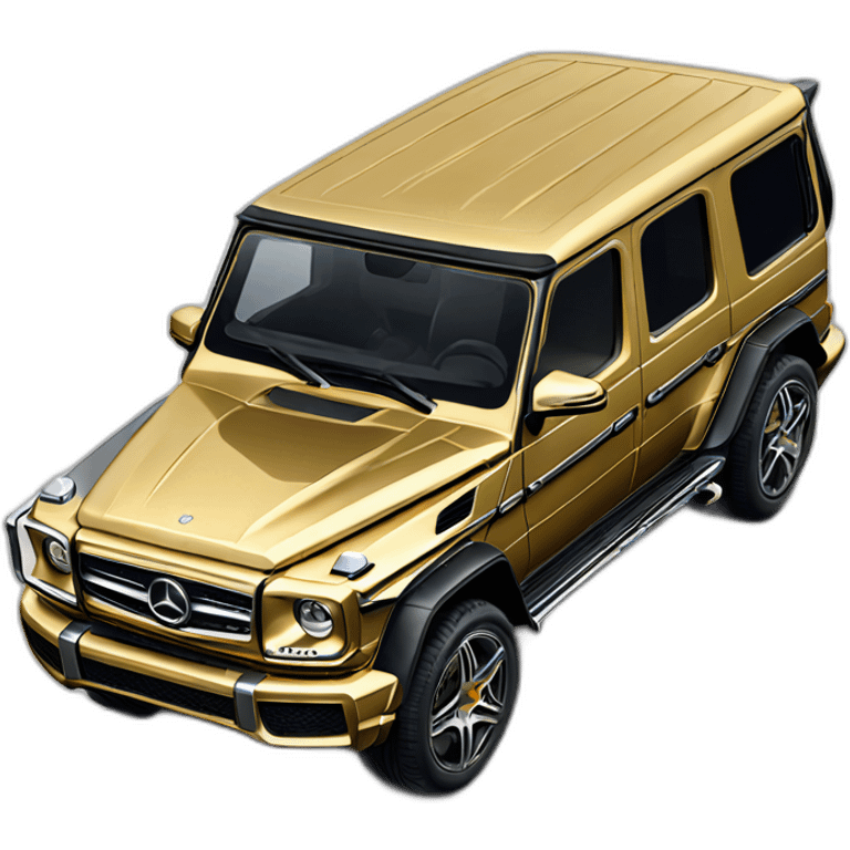 gold mercedes g63 emoji