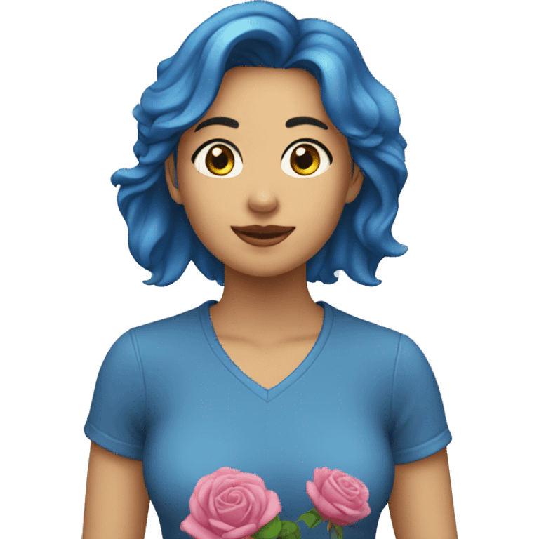 Rosa Azul emoji