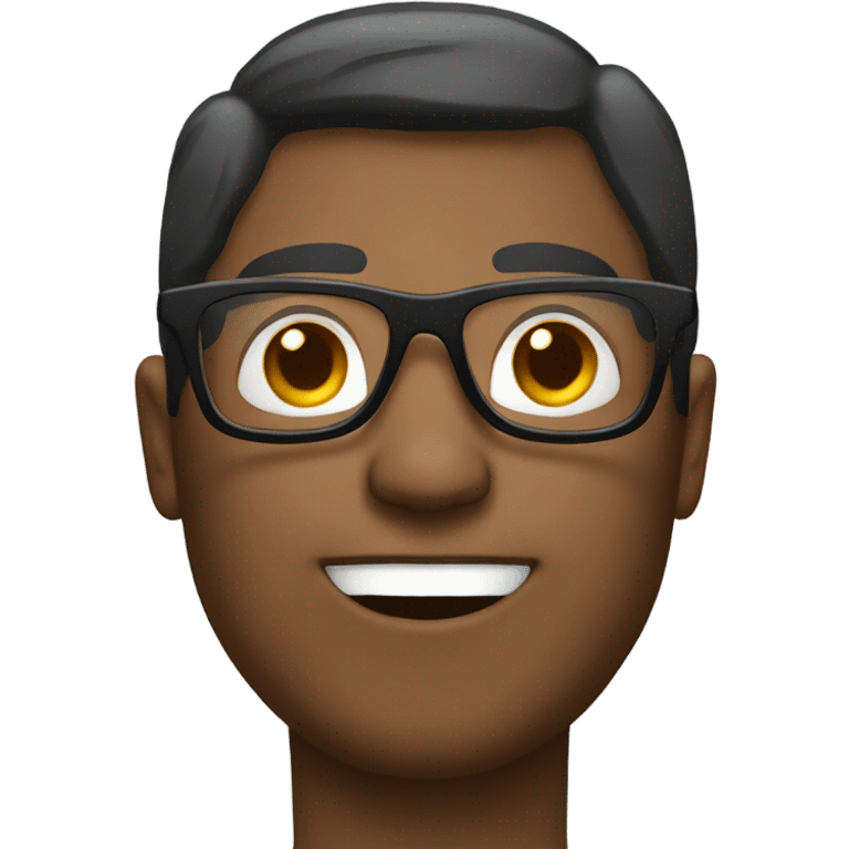 a people wearing super bulky glasses emoji