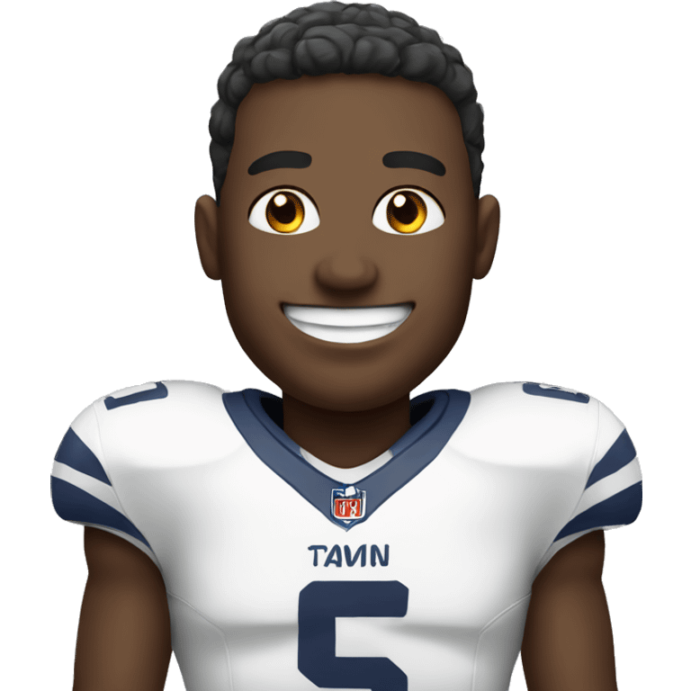 smiling football player emoji