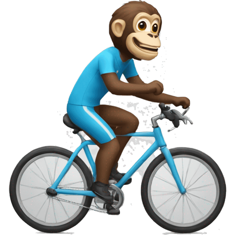 Un singe qui fais du velo emoji