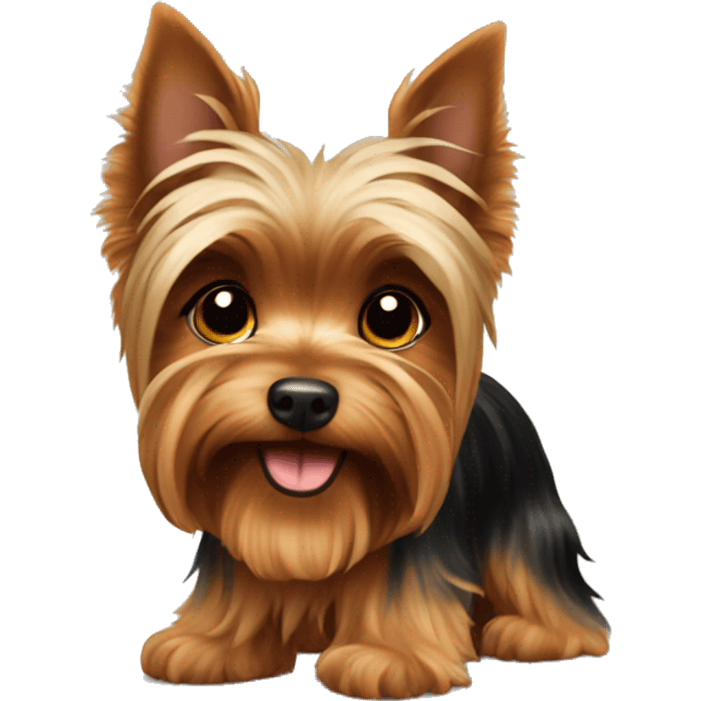 brown yorkshire terrier emoji