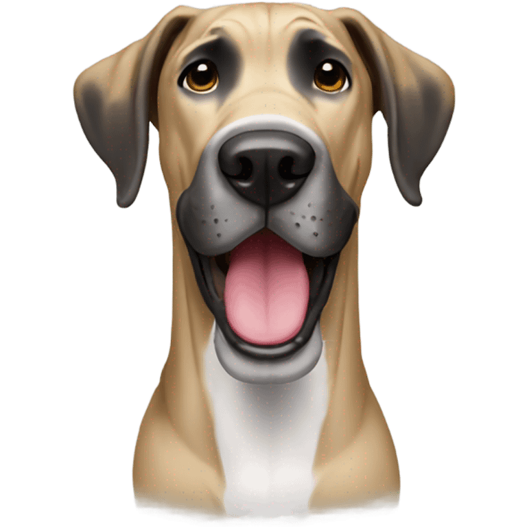 Great Dane smiling emoji