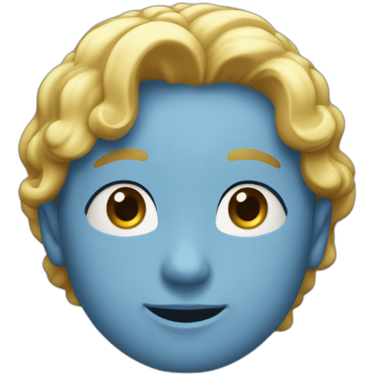 Etoile blue ou milieu vrifie emoji