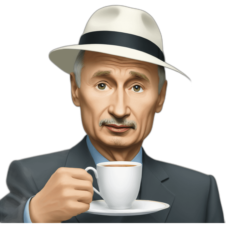 putin  arafat tea time emoji