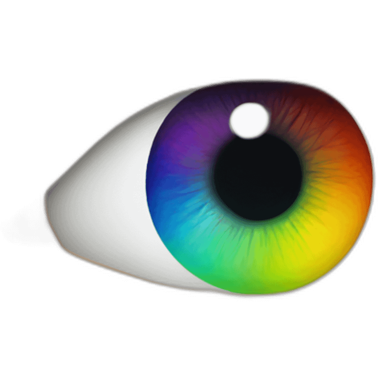 rainbow eye emoji