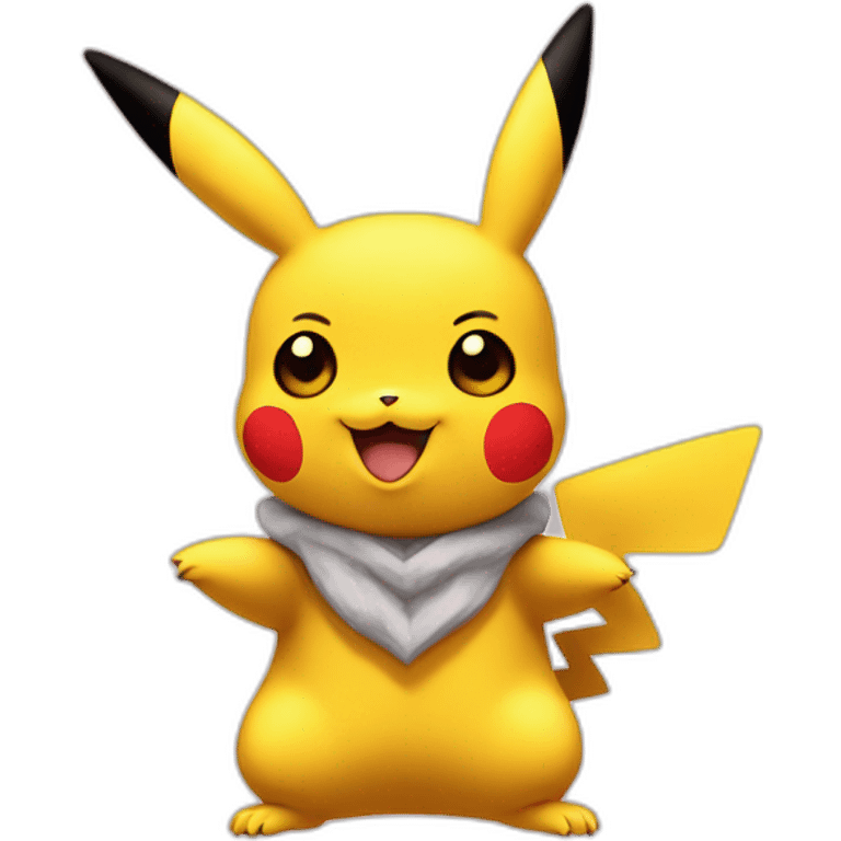 Pikachu with hearts instead of eyes emoji