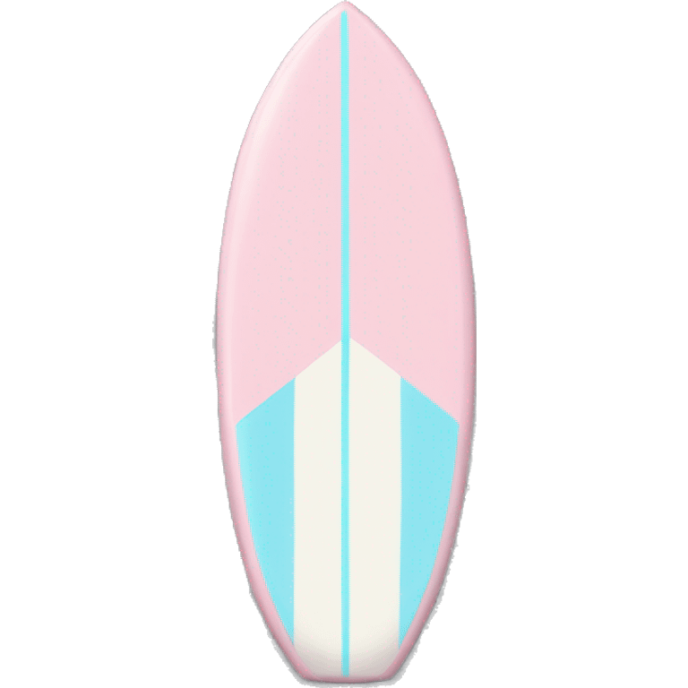 surf board light pink and light blue emoji