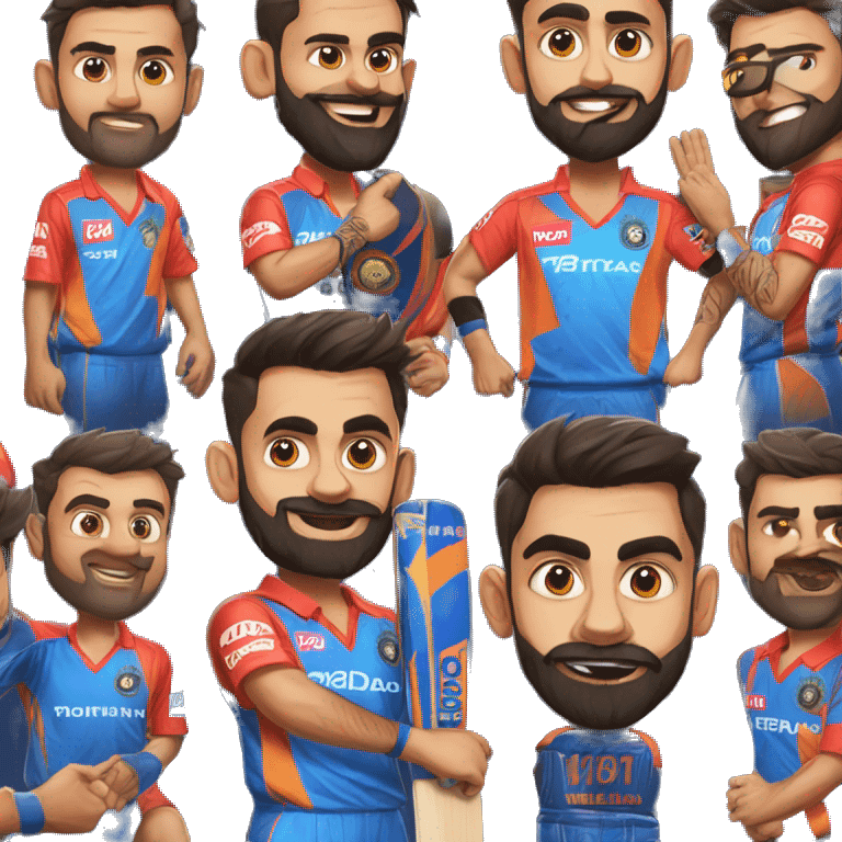 virat kohli century in IPL jersey emoji