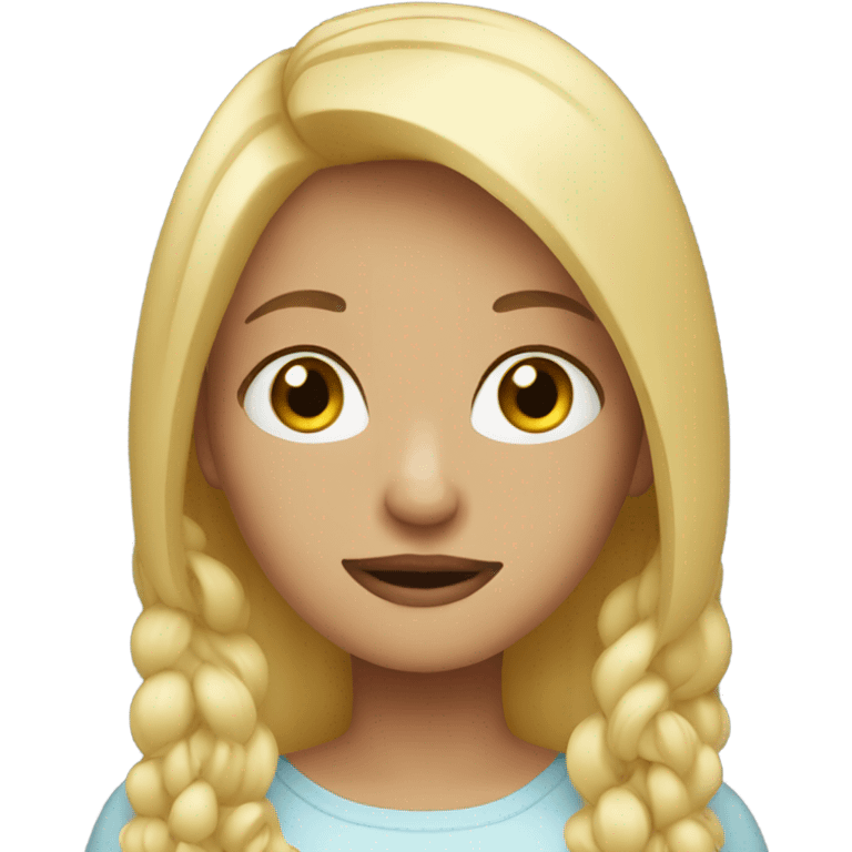 Blonde girl  emoji