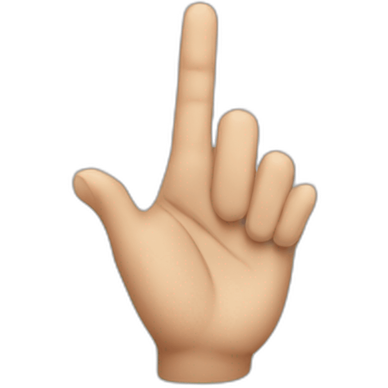 Finger of singer rapper jul emoji