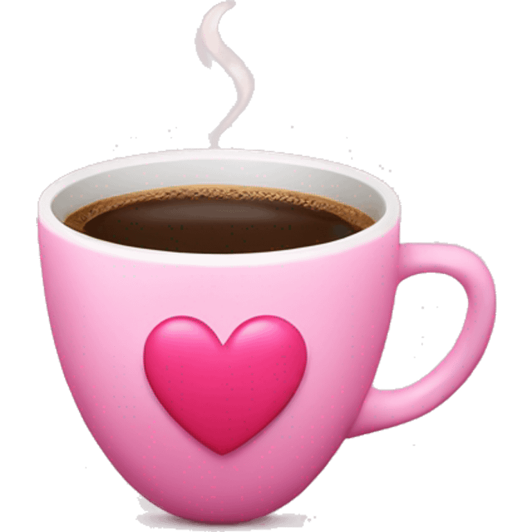 pink heart with cup of coffee emoji