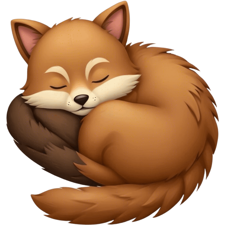 Cute animal sleepibg emoji