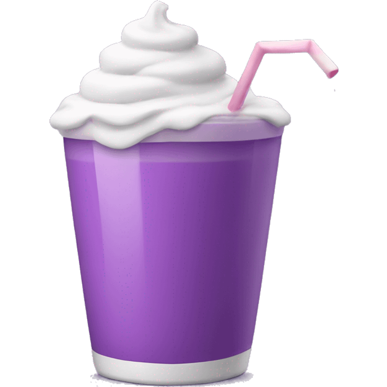 cup of purple milkshake emoji