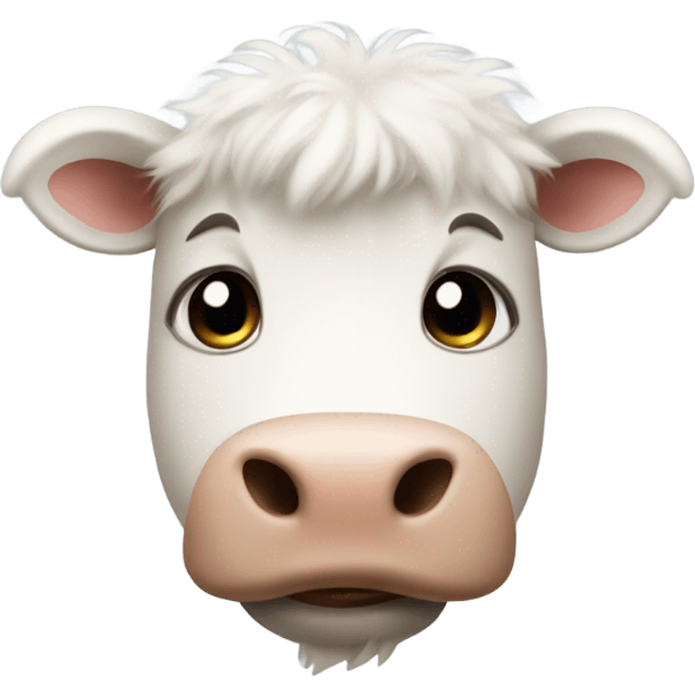 Cow fluffy emoji