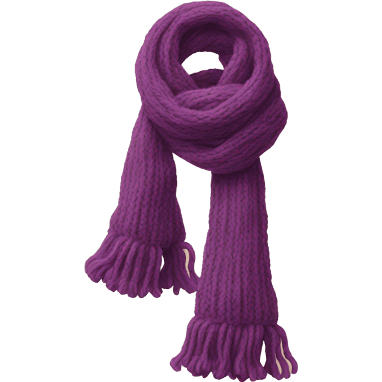 knit scarf emoji