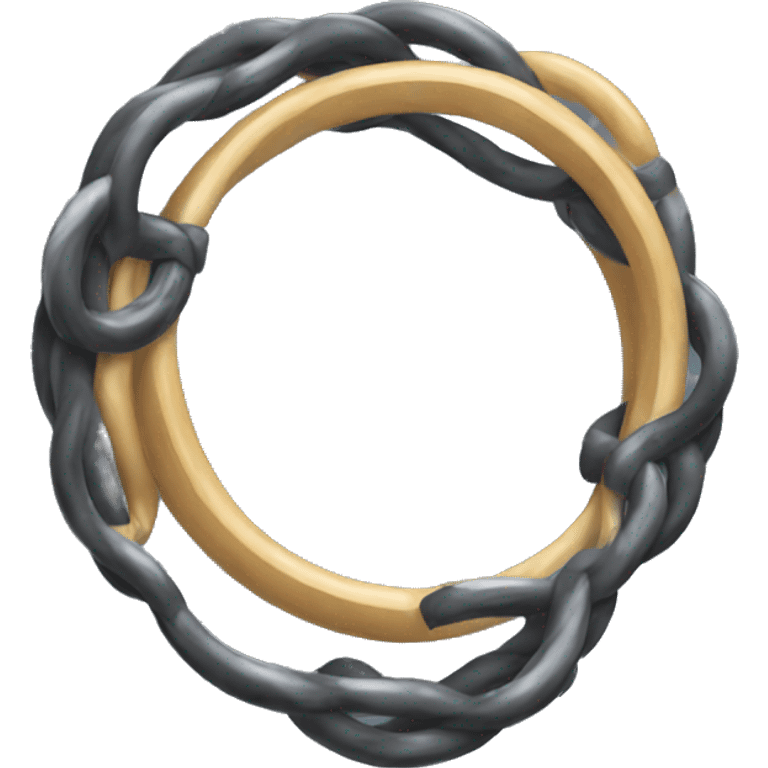 Two disconnected ring emoji