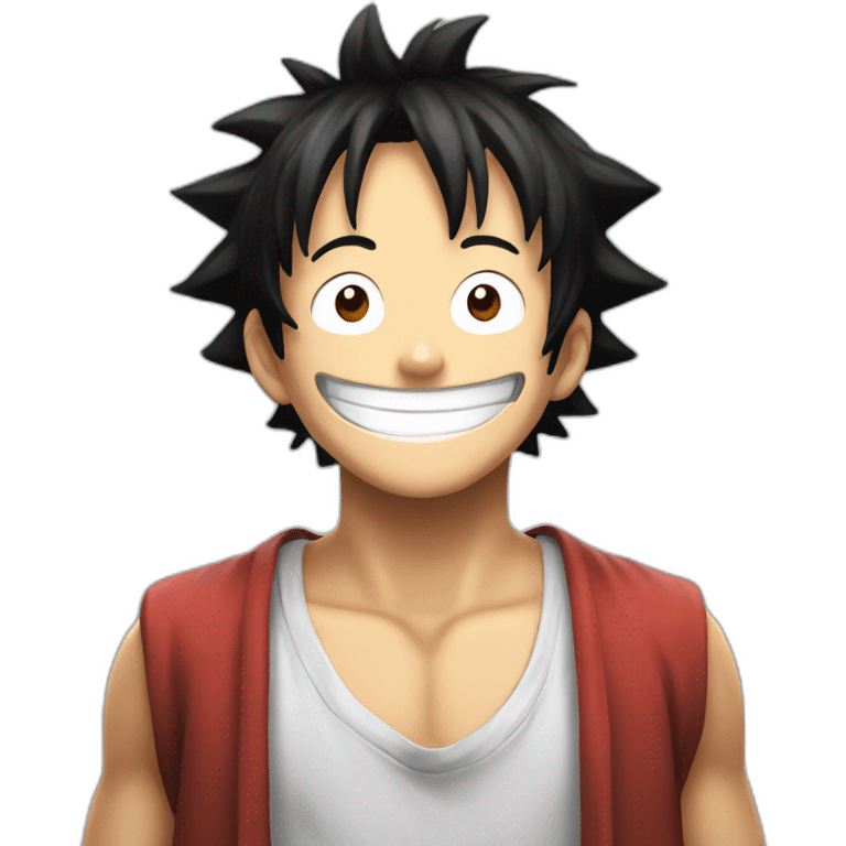 Luffy smiling emoji