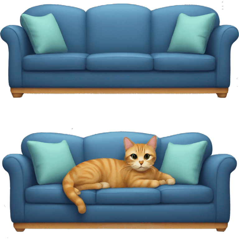 Cat on sofa  emoji