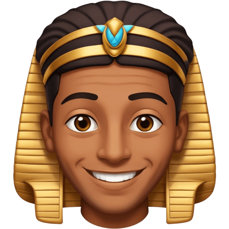 an Egyptian man smiling emoji