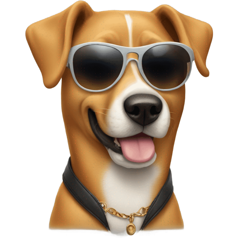 dog with sunglasses emoji