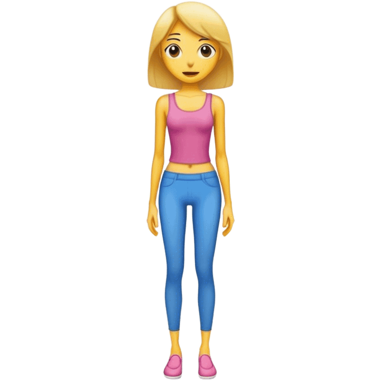 a lady that is skinny emoji