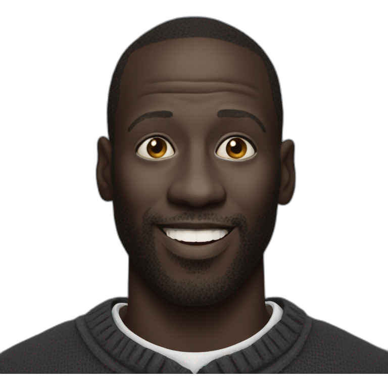 Omar sy White face emoji