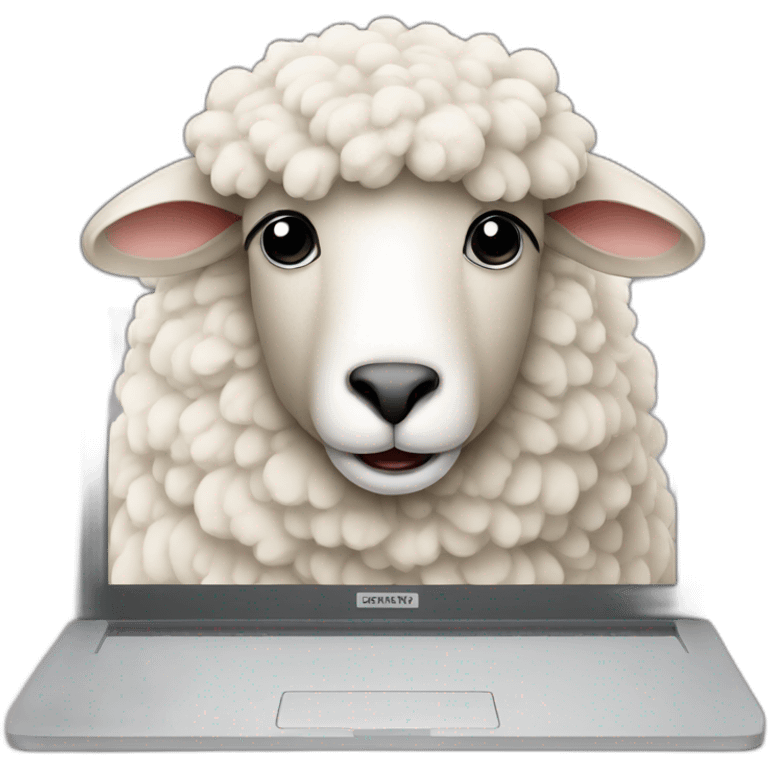 sheep and computer emoji