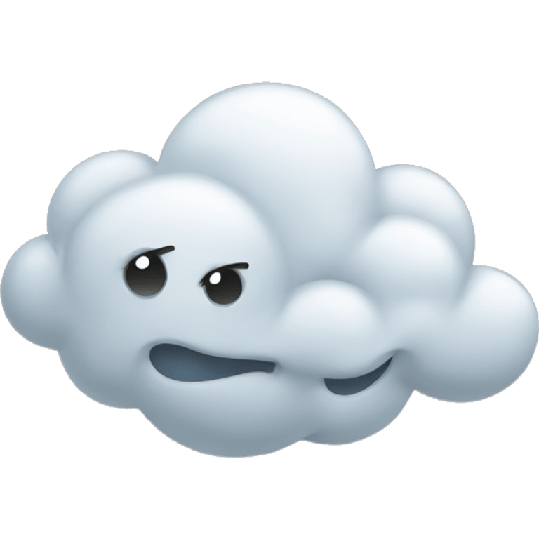 windy cloud emoji