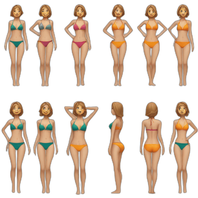 slim-fit-woman-bikini-pose emoji