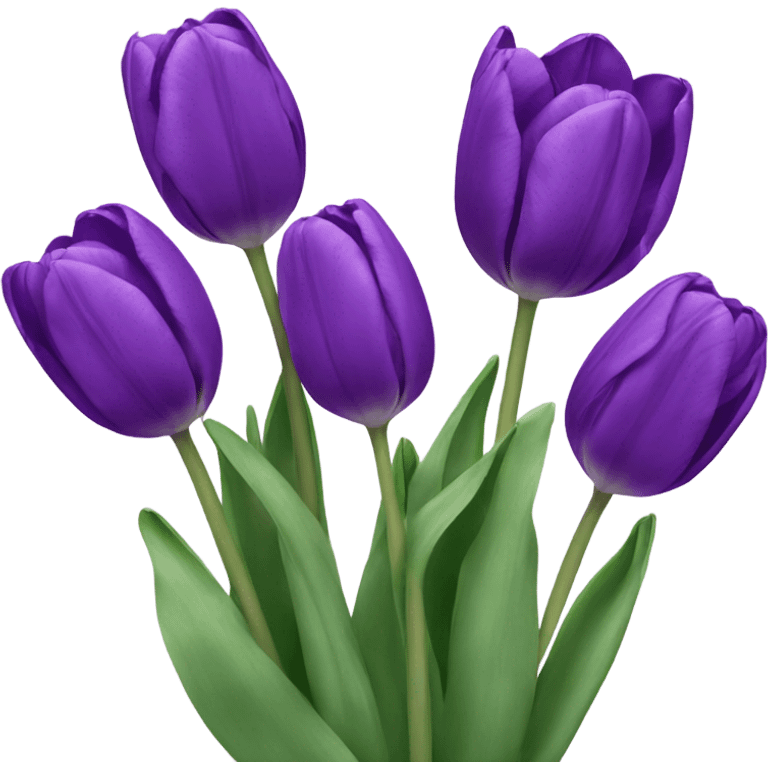 purple tulips emoji