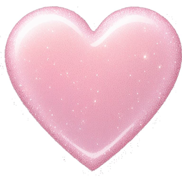 pastel pink heart with glitters  emoji