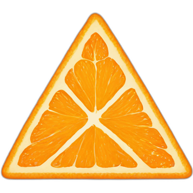 Triangle orange emoji