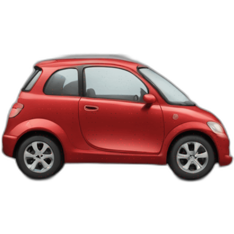 Voiture sur un immeuble emoji