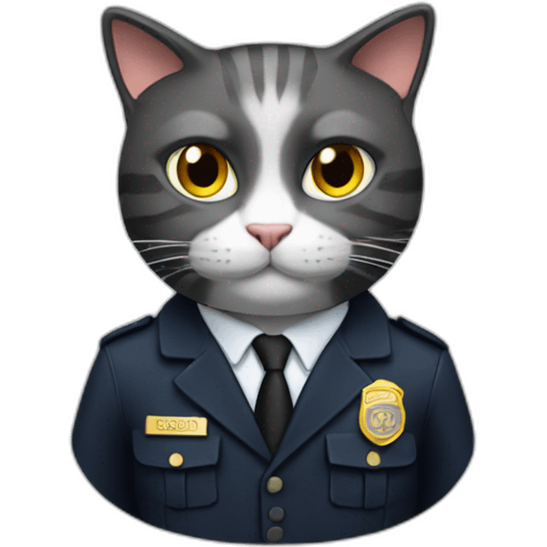 Cat special agent emoji