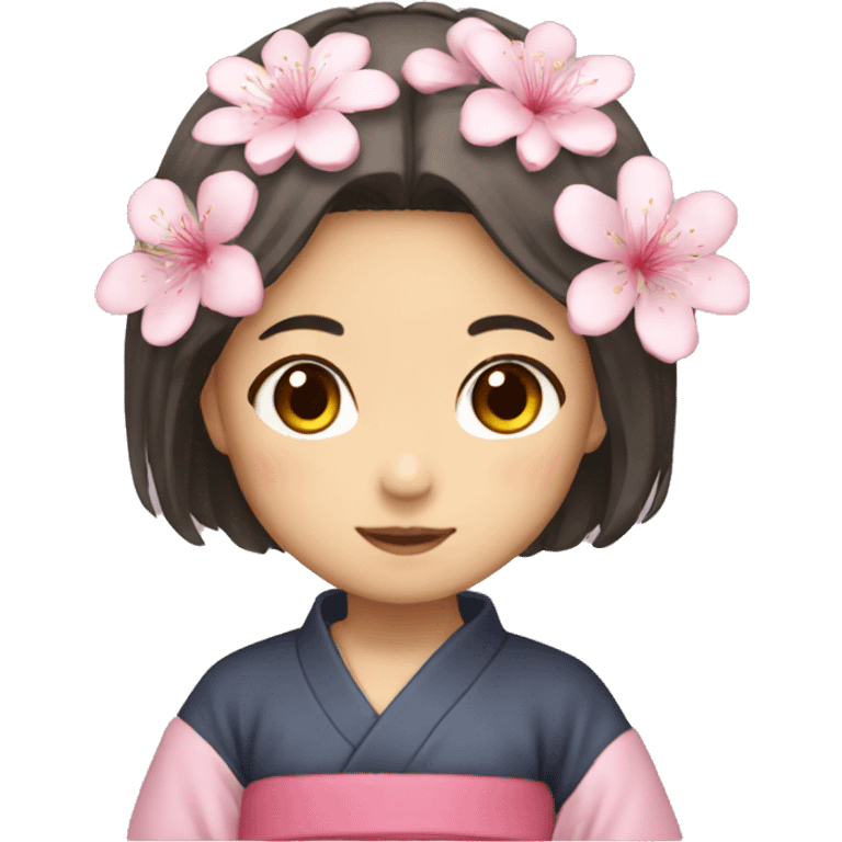 Japanese girl sakura emoji