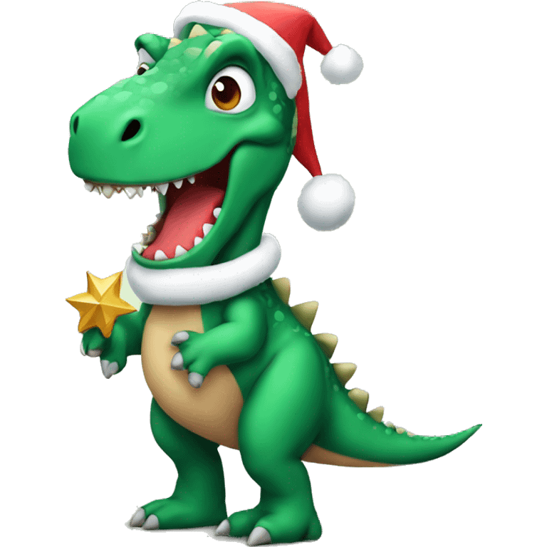 Dino Xmas emoji