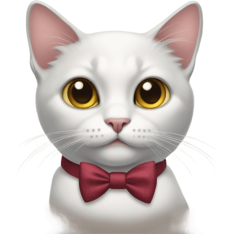 Cat with bow tie emoji