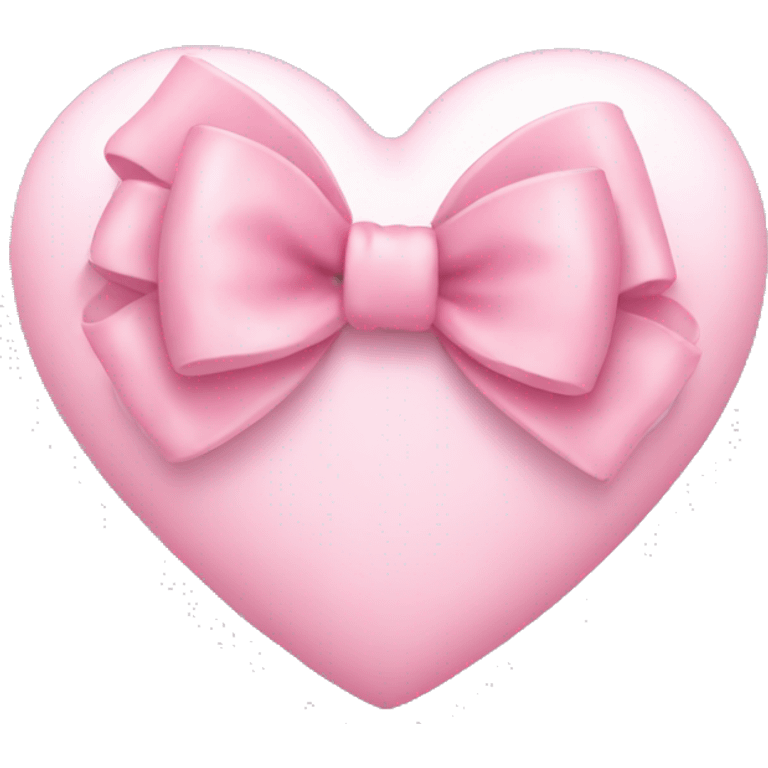 light pink heart with a bow emoji