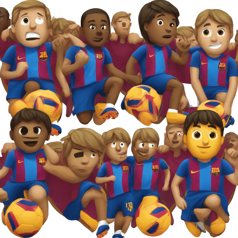 Barcelona Football team logo emoji