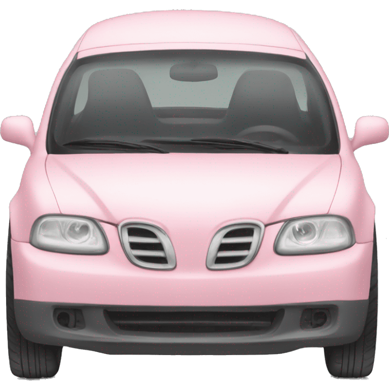 Pastel pink car emoji